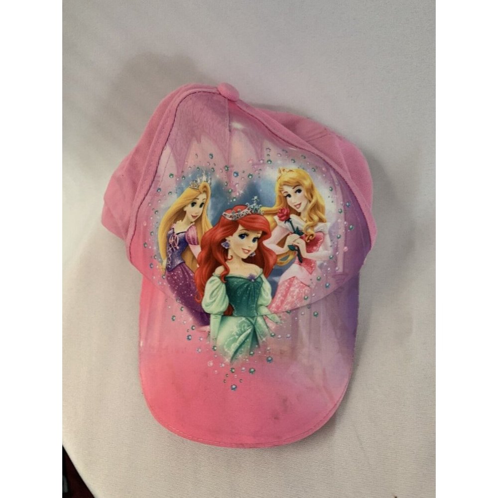 Disney Princesses Pink Graphic Strapback Adjustable Girls Hat Cap - Picture 1 of 4